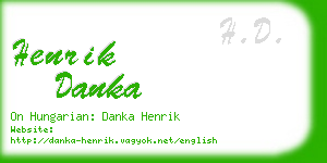 henrik danka business card